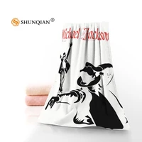 michael jackson microfiber fabric modern face towelbath towel size 35x75cm 70x140cm support custom design