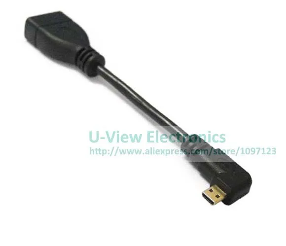 Прямоугольный Micro HDMI штекер к Женский адаптер Соединительный кабель около 10