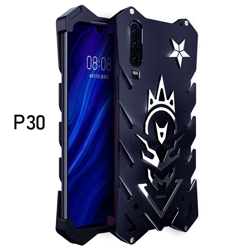 ZIMON Алюминиевый металлический корпус чехол для телефона Fundas Huawei P30/P30 Pro Чехол Coque