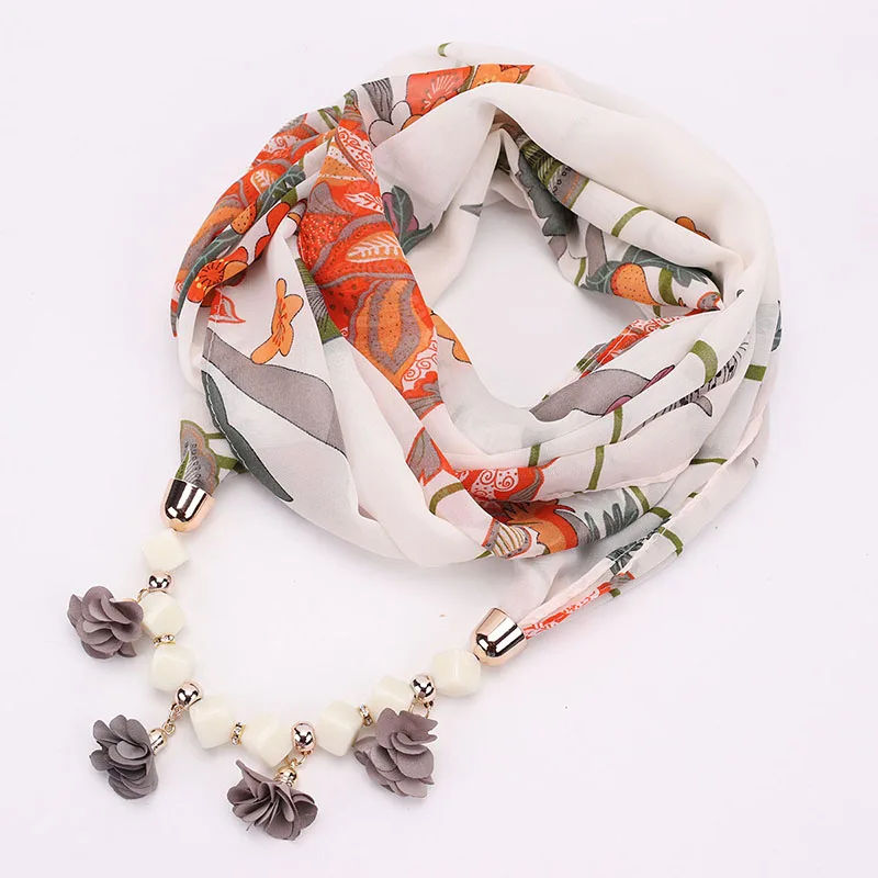 RUNMEIFA сплав ожерелье драгоценность шаль Национальный Ветер шифон женская шея