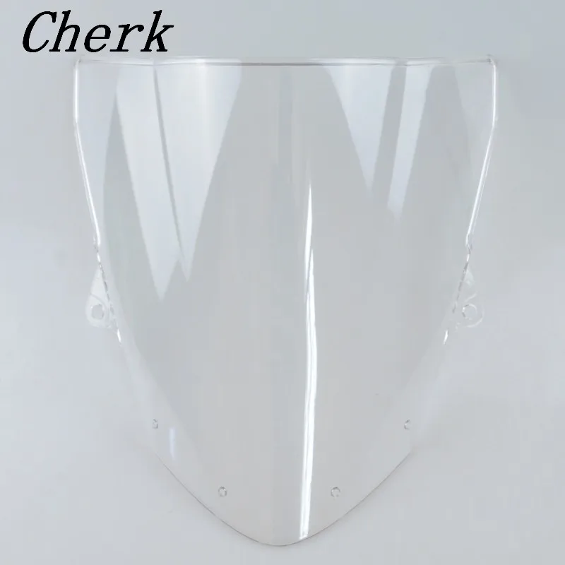 

Motorcycle Clear ABS Windshield WindScreen Double Bubble For KAWASAKI Ninja ZX6R 636 09-16 15 14 13 12 11 10