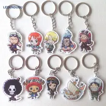 Black Butler Ciel Keychains Sebastian Pendant Cosplay Accessories Set One Piece Luffy Keyring for Bag Phone Xmas Gift
