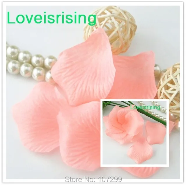 5 упаковок (720 шт.) персиковая Нетканая ткань искусственные лепестки роз для