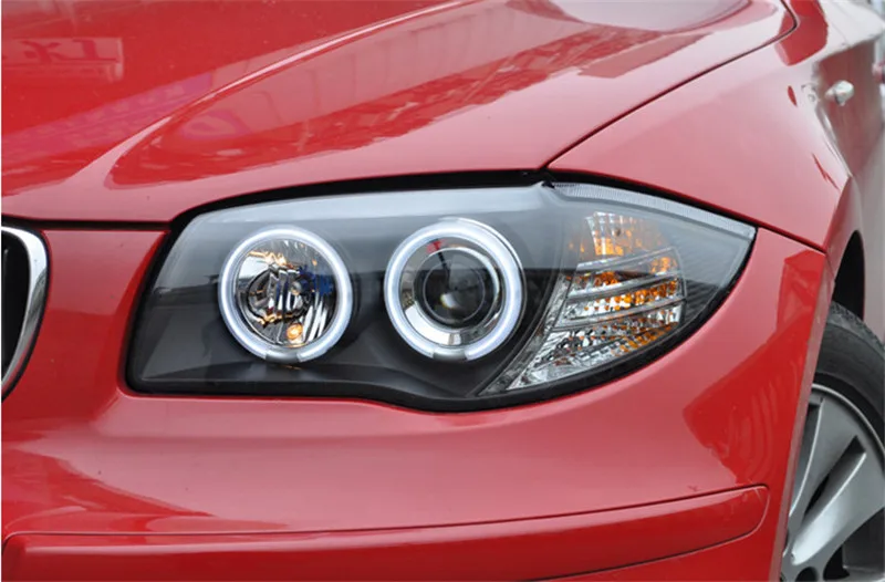 Автомобильная фара для BMW E87 светодиодный ная 120i 130i 2004 2011 со ангельскими глазами