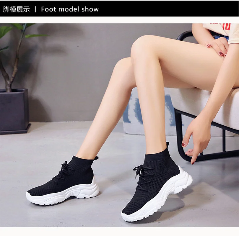 Модные популярные носки Женская обувь новая Корейская версия дышащей