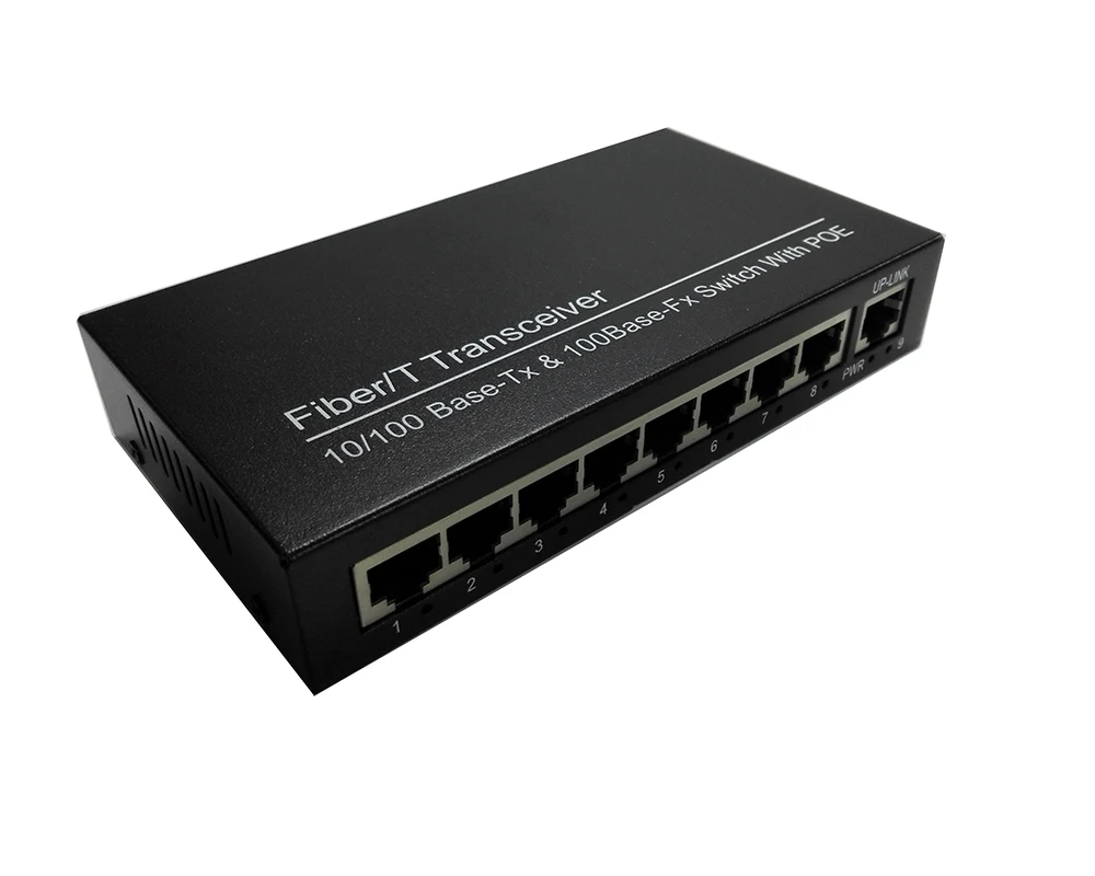 8-канальный коммутатор POE 8-портовый сетевой Ethernet 10/100 м IEEE802.3af/на стандартный