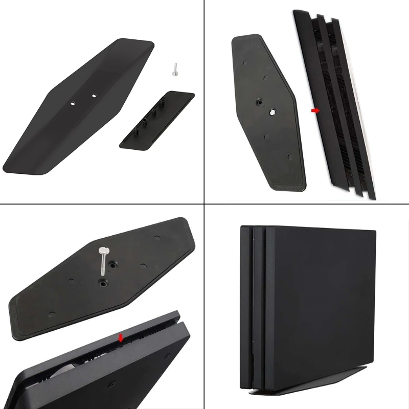Черный Вертикальный защитный держатель с подставкой для PlayStation 4 PS4 Pro SLIM|vertical