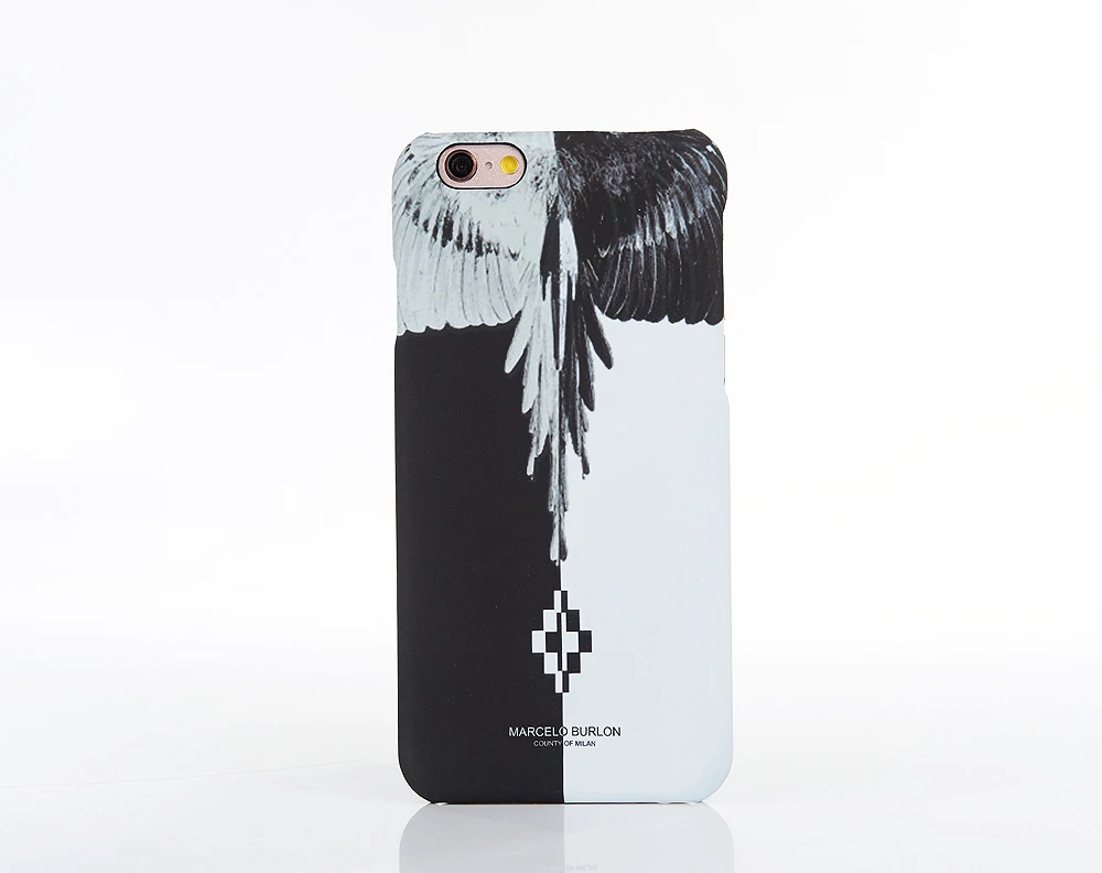 Marcelo Burlon чехол для iPhone 6 S Тигр Fox крылья Fundas крышка 7 5 5S Plus чехлы марсело жесткий