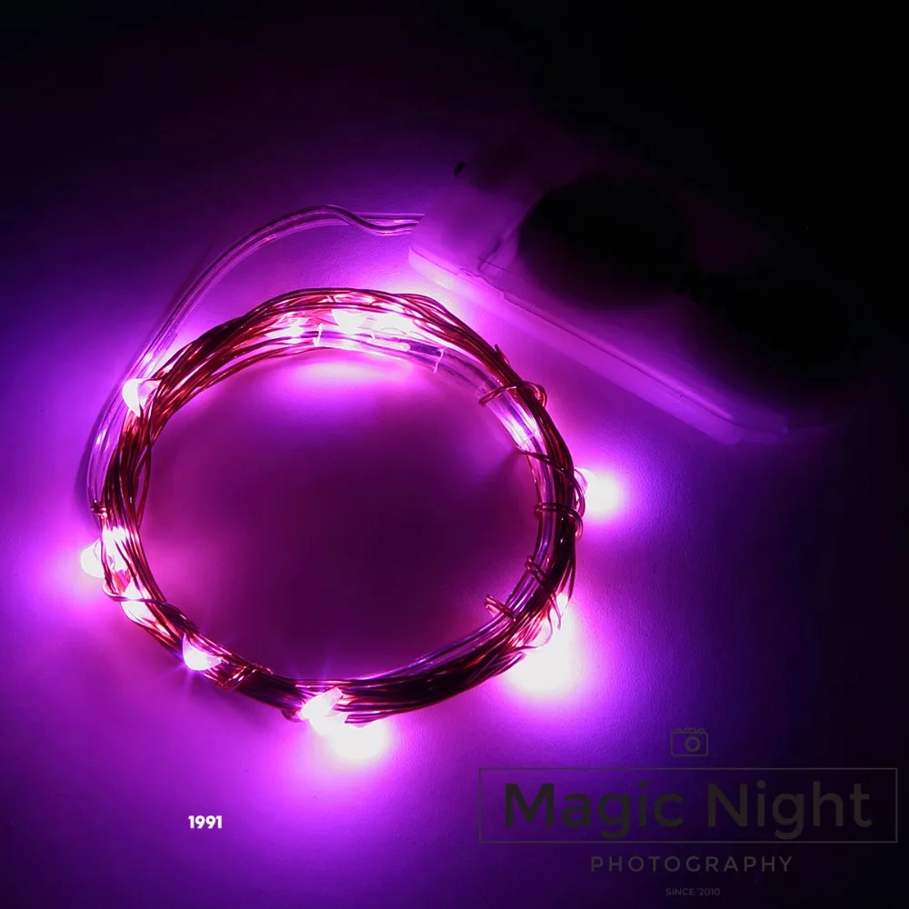 Magicnight 20 розовая микро светодиодная гирлянда на 7 футов Сверхтонкая медная