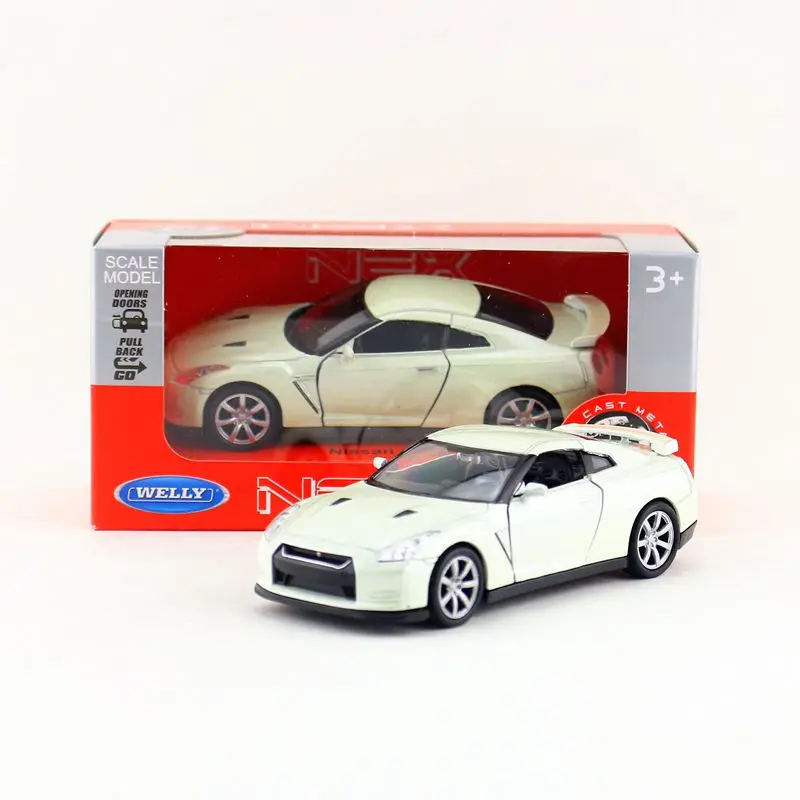 

Модель Welly, литая под давлением, масштаб 1:36, Японская Игрушка Nissan GT-R, образовательная коллекция для подарка или коллекции для детей