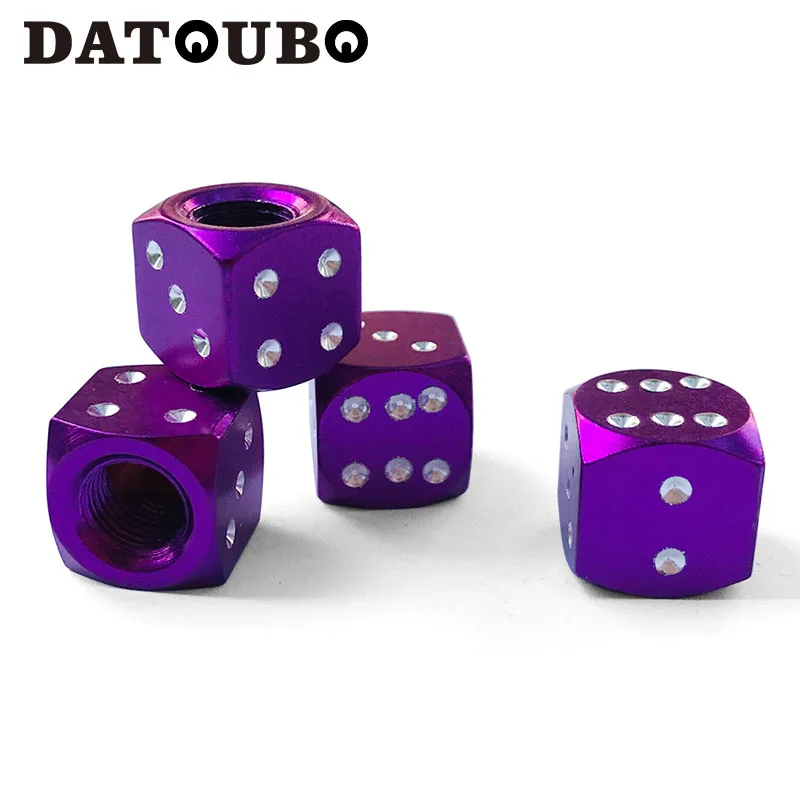 DATOUBO 16 шт. высококачественный алюминиевый Игральный кубик униальный автомобильный колпачок для клапанов шин, смешанный цветной колпак для велосипедных шин, колпак для автомобильных крышек