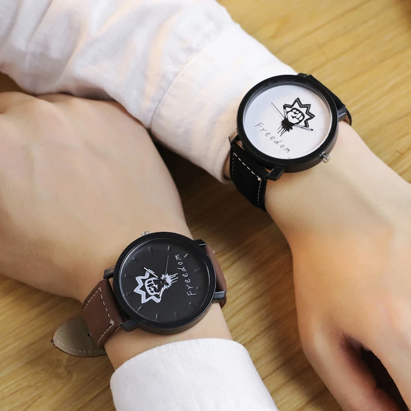 2017 Новые Креативные свободные модные корейские кашемировые часы Harajuku для отдыха