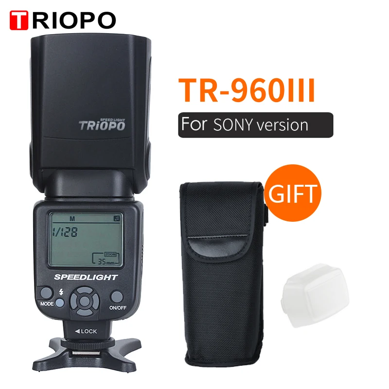 Triopo Speedlite вспышка Speedlight TR-960 III 2,4G Беспроводной костюм для sony A850 A450 A500 A560 A77 A65 A33 A35 камеры Genunie
