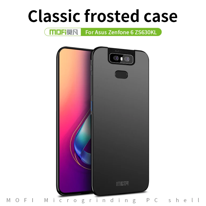 MOFi для ASUS Zenfone 6 ZS630KL задняя крышка полная защита жесткий Fundas, чехлы для телефонов оболочка для Zenfone 6 ZS630KL