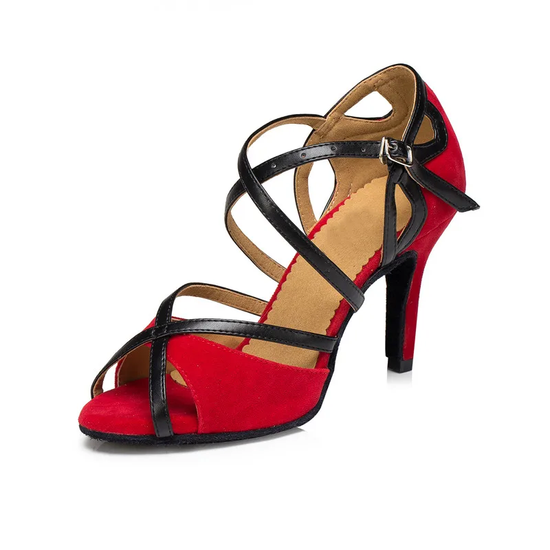 High Quality Ladies Women Tango Salsa Ballroom Latin Dance Shoes 3.33 Inch Heels |