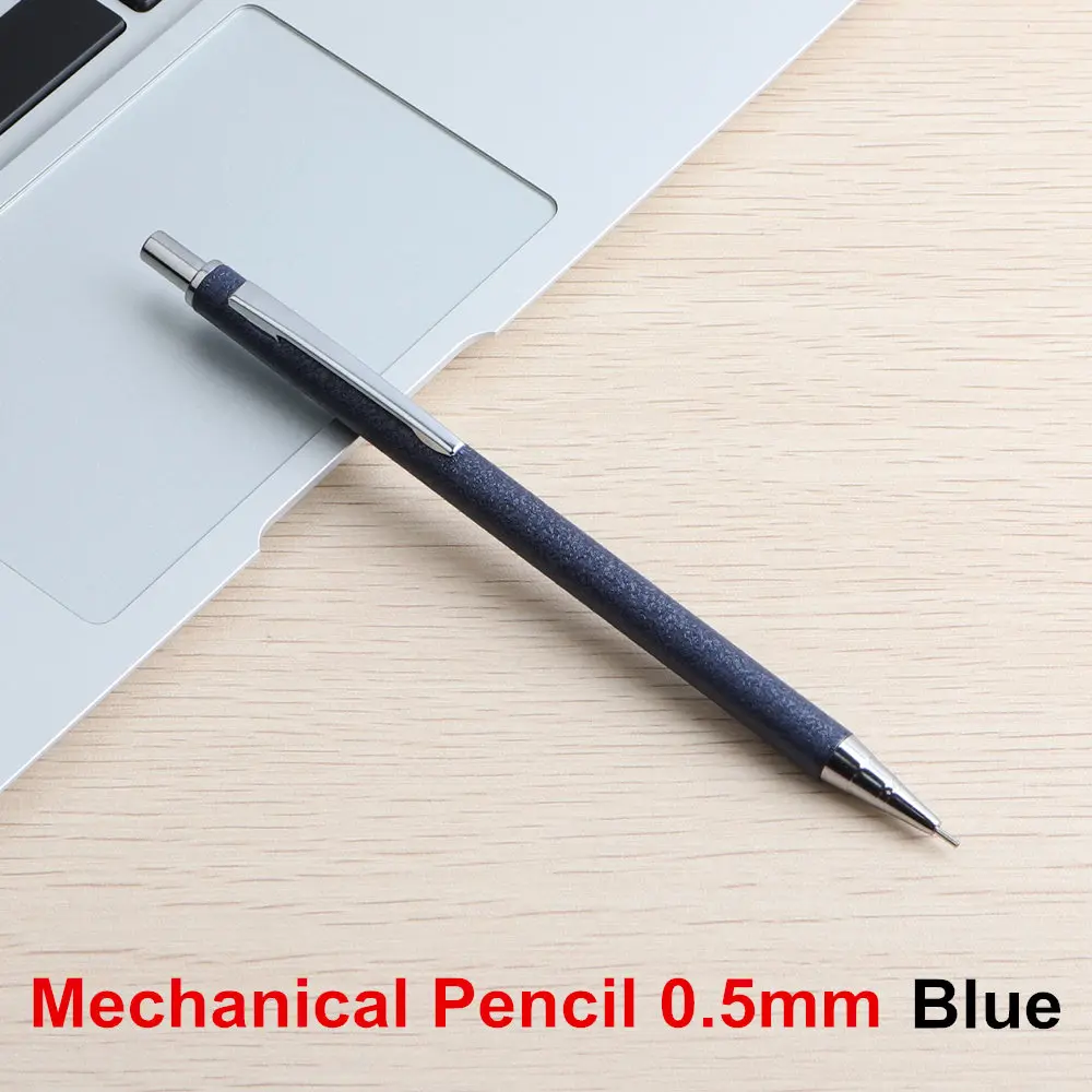 Pencil Blue 0.5 0,5/0,7 мм металлический механический карандаш канцелярские творческий Пресс автоматический ручки для студента для рисования офиса и школы - Цвет: Pencil Blue 0.5