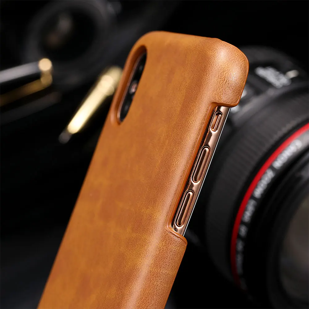 Кожаный чехол KISSCASE для iPhone X XS XR MAX 7 8 Plus ударопрочный Тонкий 6 6S чехлы задней панели