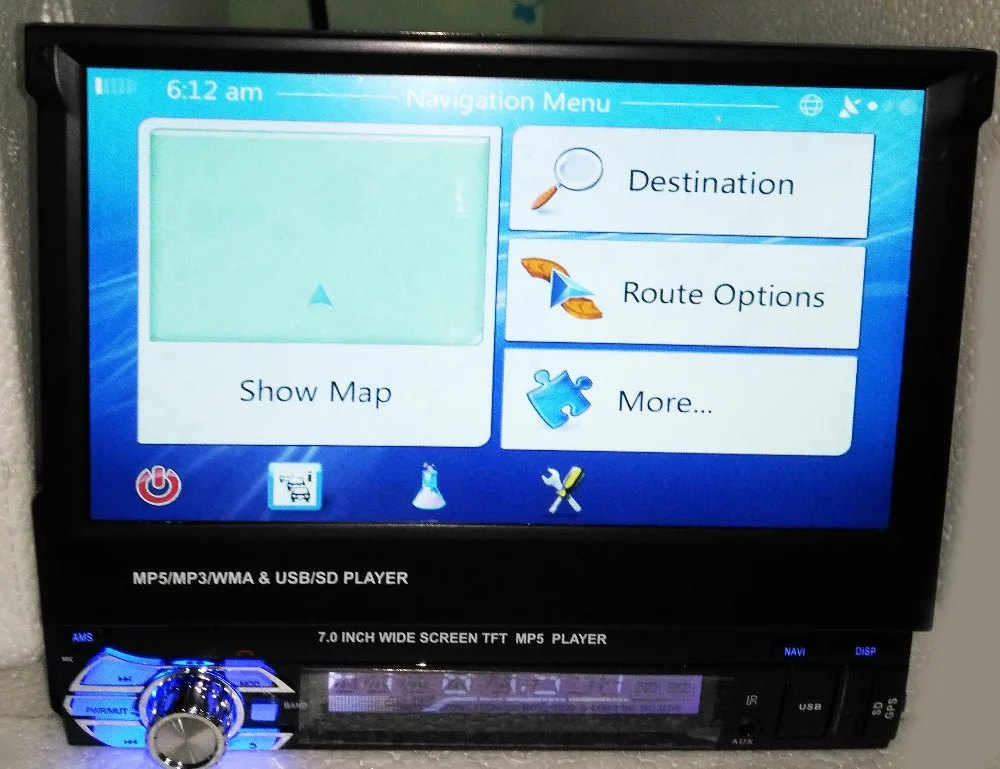 Один 1Din стерео ресивер с FM/CD/MP3/USB dvd-плеер автомобиля gps Навигатор Bluetooth головного устройства автомагнитолы gps навигации