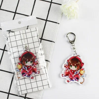 5 шт./лот Cardcaptor Sakura Q версия Брелок фигурка модель милый акриловый прозрачный