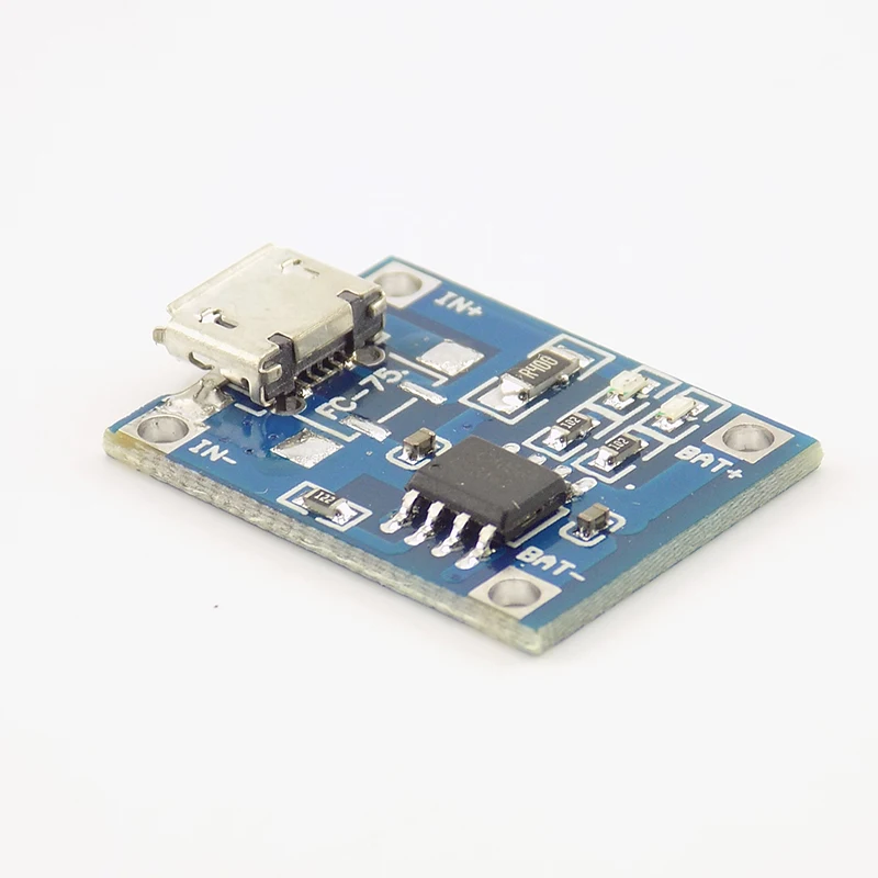 Зарядная плата TP4056 для модуля Arduino с Micro USB 5 В 1 А 18650 шт.|Регуляторы