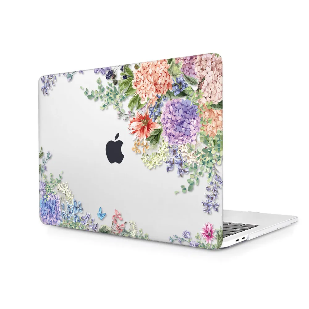 Для Macbook Air 11 12 13 чехол для Pro retina 15 Touch bar 2018 A1932 Твердый с цветочным узором девочек