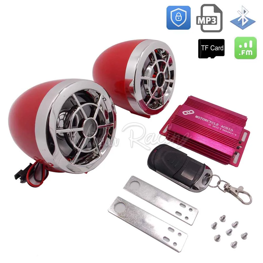 Мотоцикл Bluetooth MP3 плеер аудио Системы мотоцикл сигнализация fm радио стерео TF