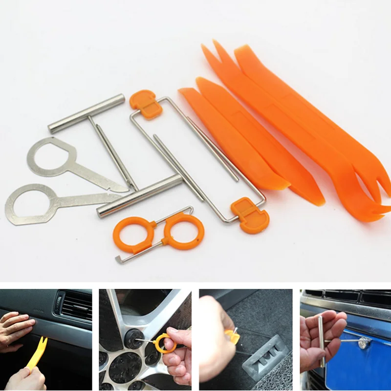 

12pcs/set Plastic Pry Tool Trim Removal Tool Car Accessaries for SEAT Ibiza Leon Toledo Arosa Alhambra Exeo Supercopa Mii Altea