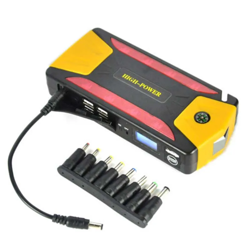 Автомобильный пусковой механизм аварийный источник питания 4USB многофункциональное миниатюрное портативное зарядное устройство для мобильного телефона Автомобильный пусковой стартер бустер пусковой блок Питания AU