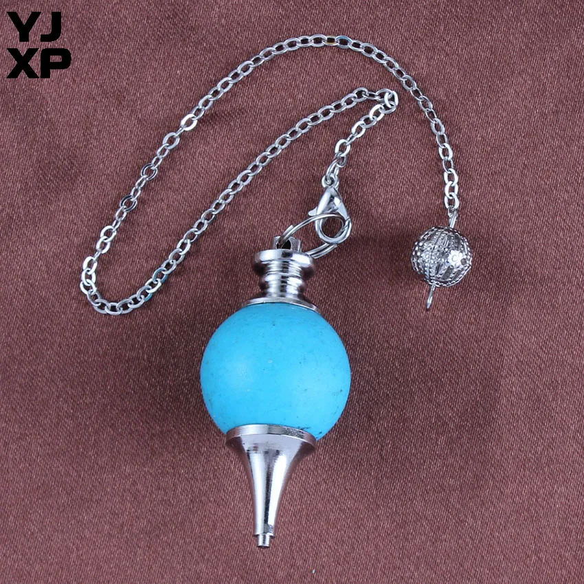 Круглые шарики YJXP голубой бирюзовый бисер 7 Чакры камень реики лечебные духовные