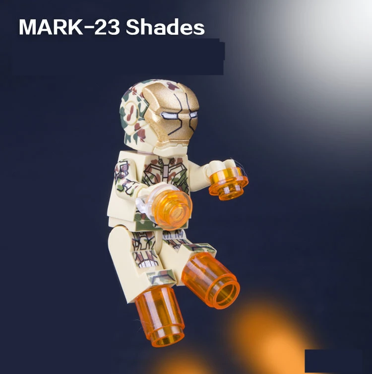 Single Sale Shades Camouflage Iron Man Mark 32 MK32 Avengers Super Heroes AVENGERS minifig Model Building Blocks Kids Toys | Игрушки и