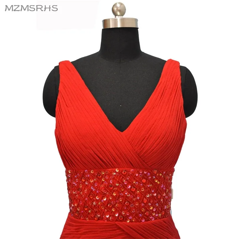 Женское вечернее платье русалка длинное шифоновое плиссированное для