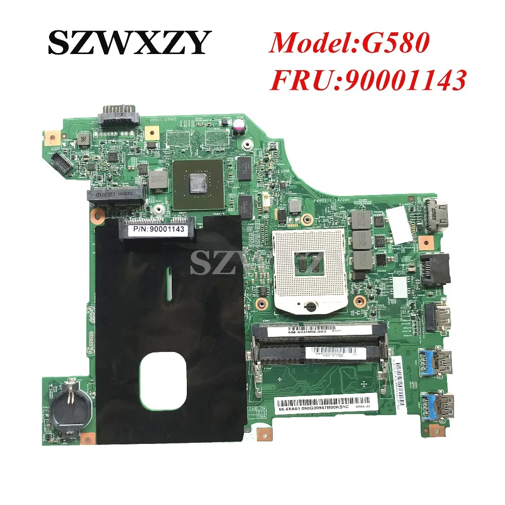 FRU: 90001143 для Lenovo G580 материнская плата ноутбука с 610 M/1 GB GPU PGA989 HM76 DDR3 полностью
