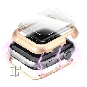 Магнитный чехол для Apple Watch, чехол для Apple watch 6 SE 5 4 3 44 мм40 мм, iwatch band 5 42 мм38 мм, защита экрана, защитное стекло