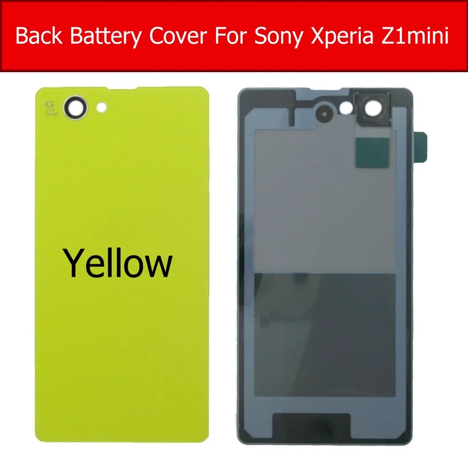 Задняя крышка батарейного отсека стеклянная для Sony Xperia Z1 Mini / Compact M51W D5503 задняя