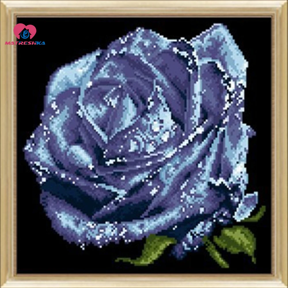 Набор для вышивания бусин Золотая Роза 30 см * см|beaded embroidery|diy embroiderysewing crochet |