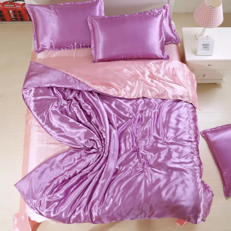 LOVINSUNSHINE Luxury Duvet Cover Comforter Bedding Sets Double Silk Set AB#13 | Дом и сад