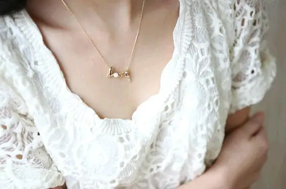 Романтическое металлическое витое любовное слово с золотым и серебряным