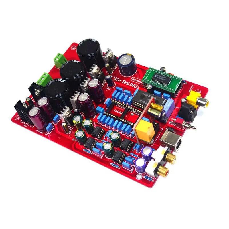 CS8412 + NE5534 YJ00122 TDA1541 волоконный коаксиальный декодер DAC плата для hifi усилителя (с USB