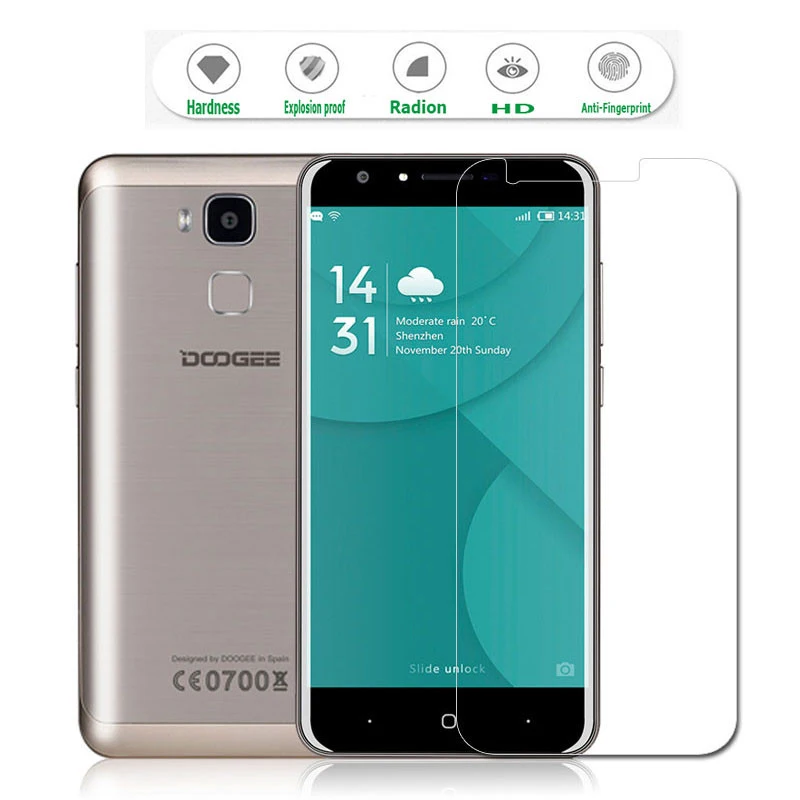 2 шт., закаленное стекло Для DOOGEE Y6, Для Doogee Y6C, фортепиано, черный, для мобильного телефона, 9 H, 2.5D, высокое качество, Защитная пленка для экрана