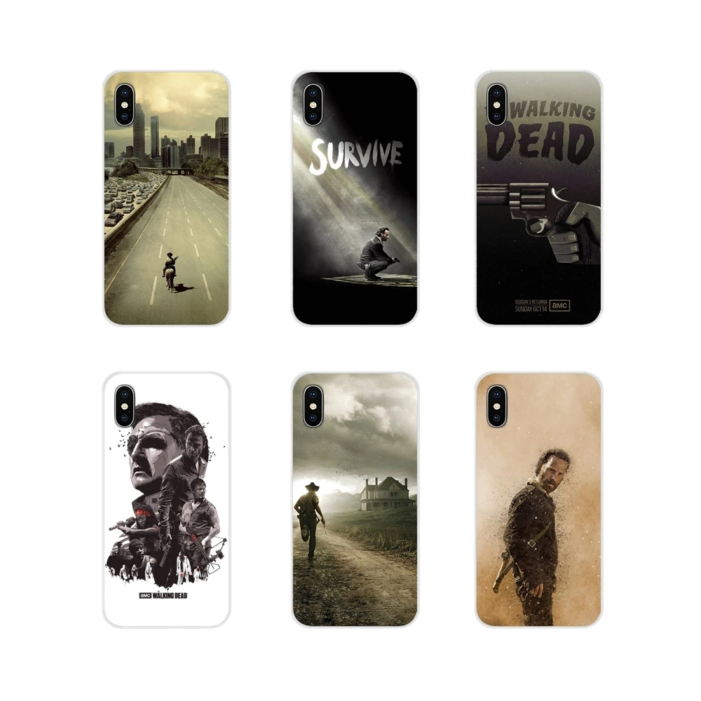 Walking Dead Hero для Apple iPhone X XR XS MAX 4 4S 5 5S 5C SE 6 6S 7 8 Plus ipod touch Аксессуары чехлы