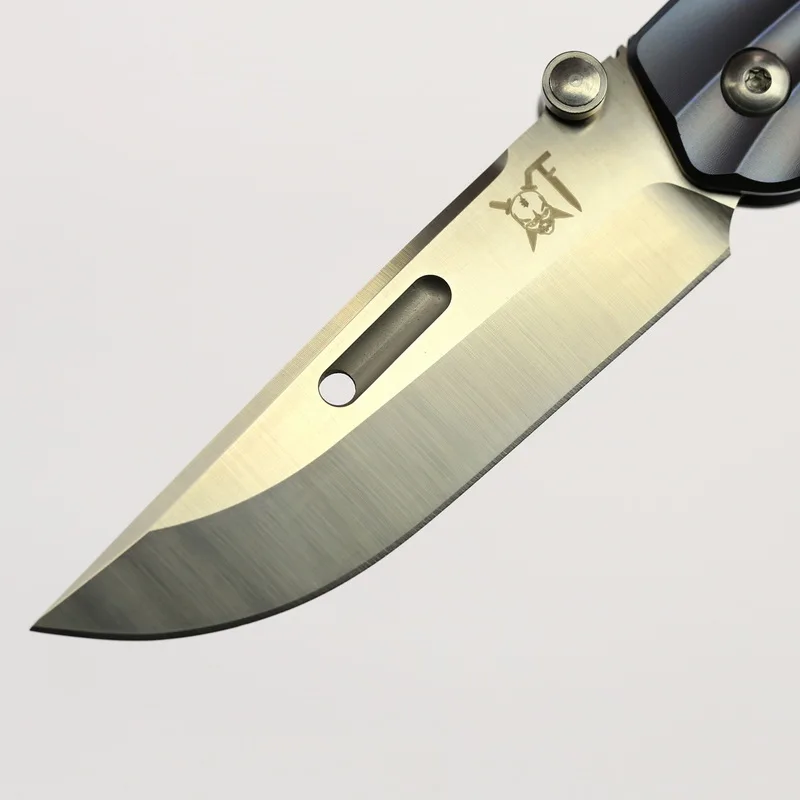 GODFUR M390 сталь титановая ручка HT02 Флиппер Складной нож Открытый Отдых Охота Карманный подарок фрукты Коллекция Ножи Инструменты