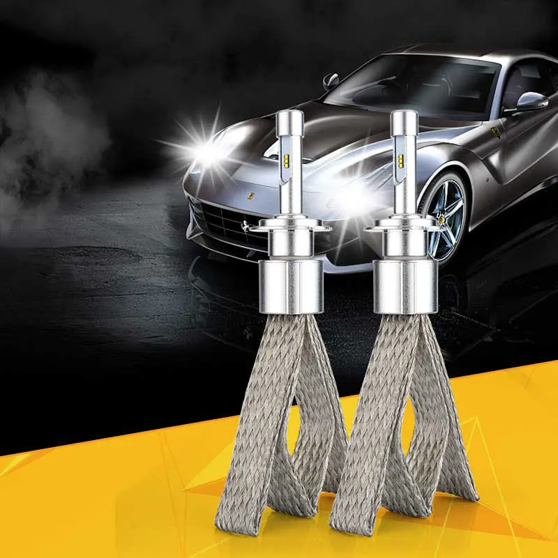 Автомобильные светодиодные фары H7 H4 H1 H3 H11 H8 H9 9005 9006 HB4 автомобильные 6000 K