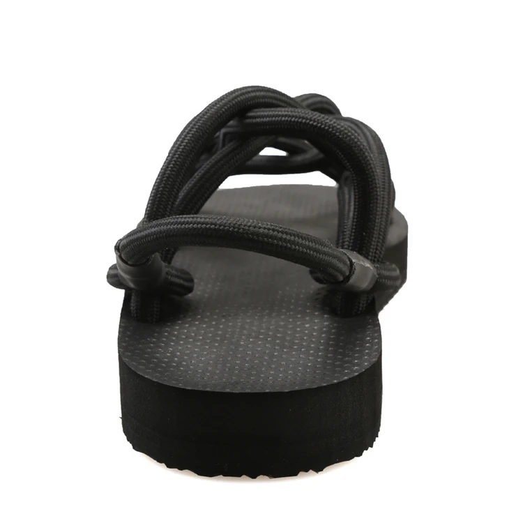 Samool Лето Для мужчин Сланцы новый крест веревку плоские Сандалии для девочек