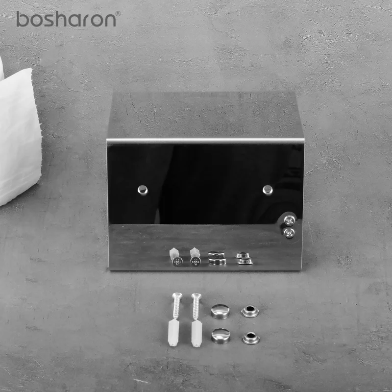 BOSHARON держатель для туалетной бумаги 304 нержавеющая сталь WC настенное крепление рулонная тканевая стойка с держателем для телефона Полка для ванной комнаты домашний отель