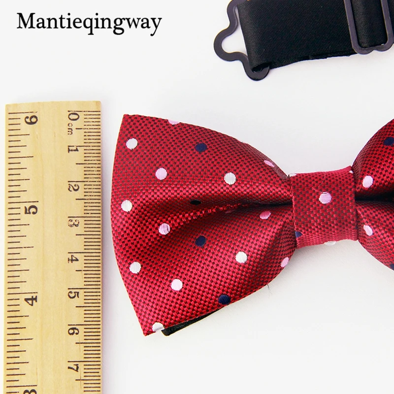 Mantieqingway мужской галстук-бабочка из полиэстера для мужчин брендовый классический