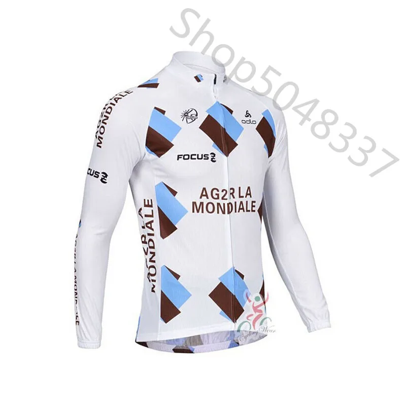 Ag2r Pro комплект одежды для велоспорта с длинным рукавом высокое качество Майки