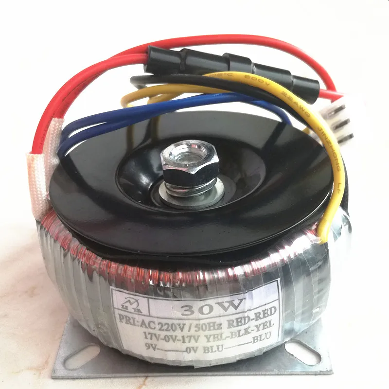 

30W Toroidal transformer 17V-0-17V / 0-9V for power amplifier preamplifier decoder player