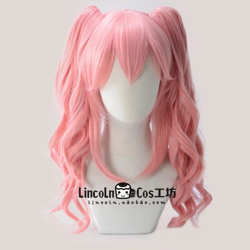 Fate Grand Order Tamamo no Mae Hair косплей парик вьющиеся розовые локоны синтетические волосы