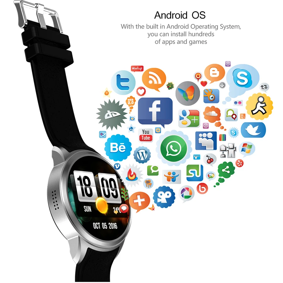 Slimy Top 1X200 Смарт-часы Android 5,1 OS 1,39 дюймов ips OLED экран 1 Гб+ 16 Гб Поддержка sim-карты gps WiFi умные часы для Android