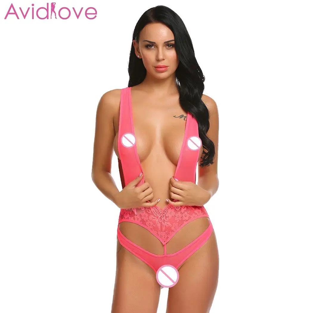 Avidlove женские костюмы сексуальное нижнее белье Babydoll боди прозрачное кружевное
